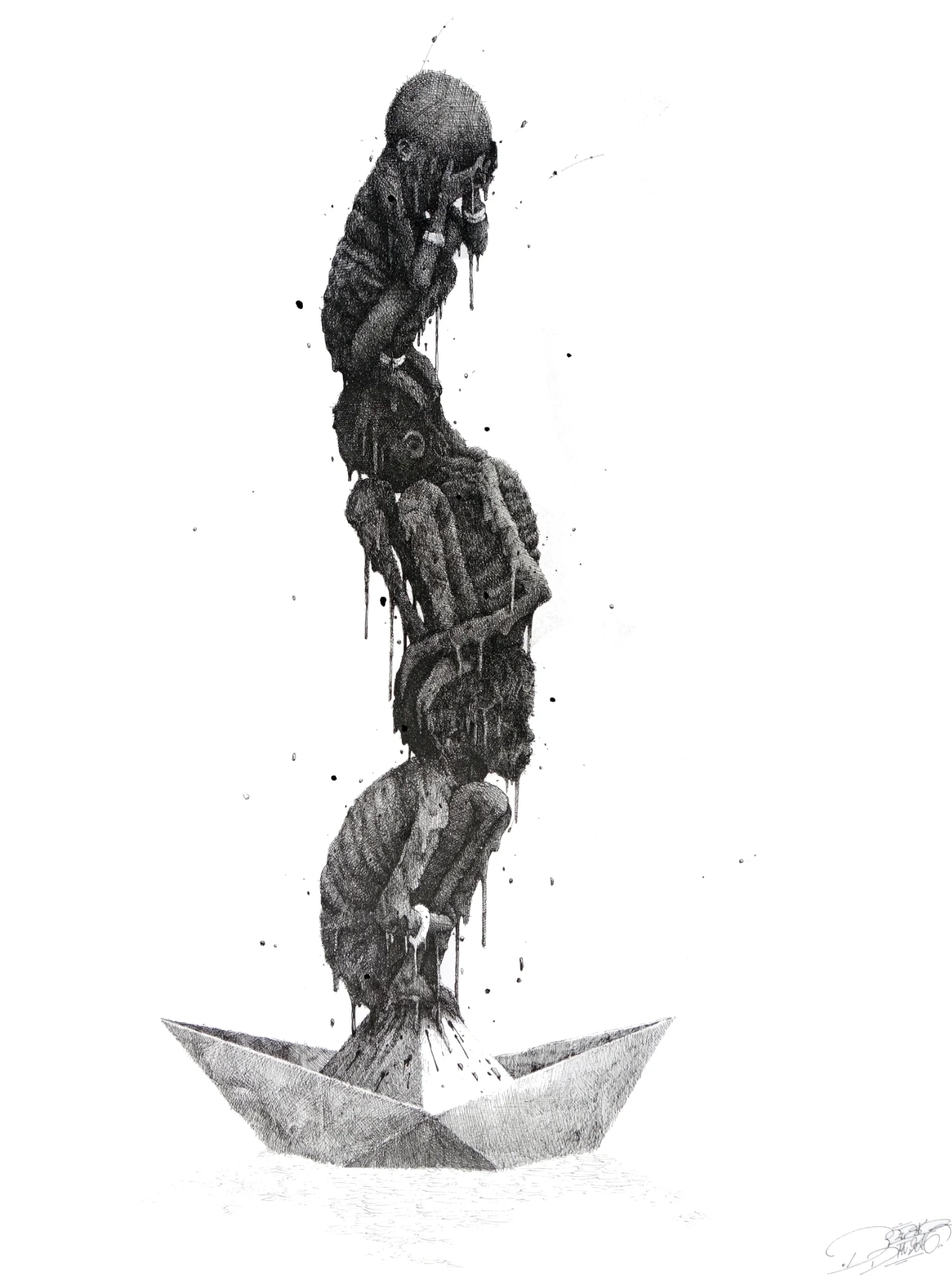 Brusk | Dessins | Totem Morta| 2016